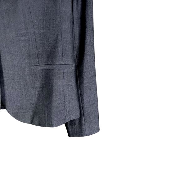 Women's Banana Republic Navy Blue Classic Wool Stretch Blazer Office Preppy - 10 - Picture 3 of 7